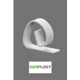 Sun Plastik 8'li Beyaz Masa Örtüsü Tutacağı Yaysız Mandal Kayma Önleyici Tutucu Sabitleyici Kıskaç Piknik Klipsi