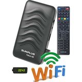 Sun Plus Falcon Çanaklı-Çanaksız Wi-Fi Dahil Full Hd Uydu Alıcısı (Sınırsız Sinema Paketli) - Siyah