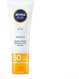 Sun Spf 50 Hassas Yatıştıran Nemlendirici Güneş Yüz Kremi 50 Ml, Çok Yüksek Güneş Koruyucu,güneş Alerjisine Karşı Koruma,yağsız Cilt Hissi