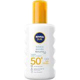 Sun Spf50 Anında Güneş Koruyucu Sprey 200Ml, Hassas Ciltler İçin Yatıştırıcı, Uva Uvb Koruması