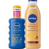 Sun SPF50 Koruma ve Nemlendirici Güneş Spreyi 200 Ml, Q10 Sıkılaştırıcı,bronzlaştırıcı V