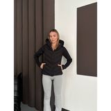 Sun Style Kadın Silver Slim Şişme Mont -Cepli - Siyah