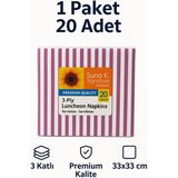 Suna K Signature Collection – Premium 3 Katlı Desenli Peçete