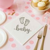 Suna K Signature Collection – Premium Gri Baby Desenli Peçete