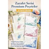 Suna K Zarafet Serisi 3 Katlı Premium Desenli Davet Peçetesi – 6 Farklı Model”
