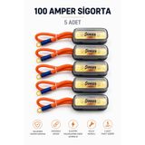 SUNASK Sn-100amp 5 ADET 100 Amper KABLOSU Amfi Sigortası 8ga 4Ga Kablo Uyumlu 1. Sınıf kalite