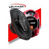 SUNASK Sn-6369 1000 Watt Oto Hoparlör Oval 6x9 Araba Hoparlör Modeli 2 Adet Türk Malı