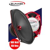SUNASK Sn-69 900 Watt 150 Rms Kurşun Göbek Oval Midrange Amfi Uyumludur Kutu Içeriği 2 Adet