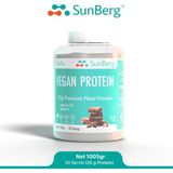 Sunberg Vegan Protein Çikolata Aromalı 30 Porsiyon 25 G Bezelye Ve Pirinç Proteini Türkiye Menşeli