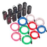 Sunboia 10x1m neon aydınlatma EL tel halat ışık dize EL kablo teli serin ışık 3 modlu parti aydınlatması Noel ışıkları mavi pembe beyaz yeşil kırmızı