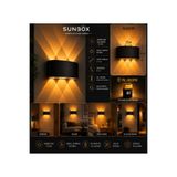 Sunbox Pilli Yapışkanlı Amber LED Duvar Aplik – Kablosuz Modern Aydınlatma
