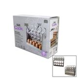 Suncook SC-4301 Buzdolabı Yumurta Organizeri Yaylı Katlanır Raf ve Zaman Kayıt Fonksiyonu 30 Hazneli