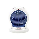 Sunday Fanlı Isıtıcı Oval Fan Fanlı Isıtıcı Sıcak - Soğuk 2000w Termostatlı Beyaz