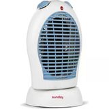 SUNDAY Xsay Sunday Fanlı Isıtıcı Oval Kutu Fan Mavi