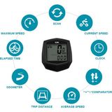 Sunding SD-591 Kablolu Dijital Bisiklet Km Saati Hız Göstergesi Su Geçirmez LCD Ekran