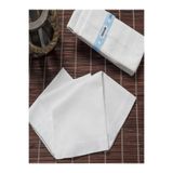 SUNDOKU HOME Teksin 36x36 cm. Bir Düzine 12 Adet Mendil TM Beyaz