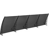 Sundurma Gross COSMOS Kapı Pencere Üstü Pratik Sundurma 105X480 - Siyah