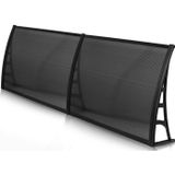 Sundurma Gross LOTUS Kapı Pencere Üstü Pratik Sundurma 70x240 - Siyah