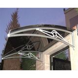 Sundurma Gross TF Prolüx Kapı Üstü 15,19 Alüminyum Ayaklı Sundurma 190 X 150 Gri 4 mm Solid Levha