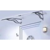 Sundurma Gross Transpaforza TF Delux 1,14 Alüminyum Ayaklı Sundurma 140 X 100 Gri 4 mm Solid Levha