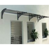 Sundurma Gross Transpaforza TF STD 1.12 Kapı Üstü Sundurma 240 X 100 Gri 3 mm Solid Levha