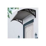 Sundurmagross Crocus Kapı Pencere Üstü Pratik 80x120 Siyah Sundurma