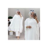 SUNDUS SARAC MODA Nazen Panço Beyaz (Tek)