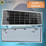 Suneco 150 Watt Half-Cut Monokristal Solar Güneş Paneli A Sınıf Karavan