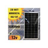 Suneco 230 Watt B Kalite Half-cut Monokristal Solar Güneş Paneli 12volt Karavan 205 W