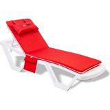Sunfabric Şezlong Minderi Kırmızı