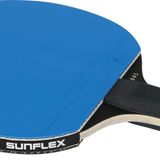 Sunflex® Color COMP B45 masa tenisi raketi | yarışma raketi | içbükey sap | ITTF sertifikalı mavi kaplama | profesyoneller ve kulüp oyuncuları için