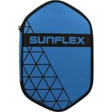 Sunflex Masa tenisi kılıfı, dubleks, siyah/mavi, 2 x masa tenisi raketi ve top bölmesi için saklama çantası, 6 x masa tenisi topu, dolgulu, taşıma, kir ve hava koşullarına karşı koruma