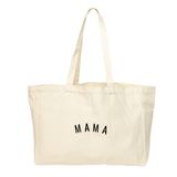 Sunflower Motherhood Altı Cepli Organizasyonlu Anne Kanvas Tote Çanta - Bebek Partisi için Sevimli Tote Çantalar Anne İçin Hediyeler - Hastane veya Bebek Bezi Çantası, Doğal, Doğal