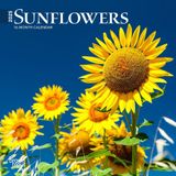Sunflowers | 2025 7 x 14 Inch Monthly Mini Wall Calendar | Plastic-Free | BrownTrout | Flower Outdoor Plant