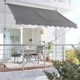 Sunfun 250x130 cm Gri Teleskopik Tente