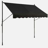 Sunfun 250x130 cm Teleskopik Antrasit Tente