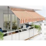 Sunfun Turuncu-Beyaz 300x150 cm Teleskopik Tente