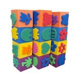 Sünger Baskı Eva Küp 5x5 Cm 12 Adet 1 Paket Artlantis Küp Eva Baskı 1 Paket