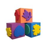 Sünger Baskı Eva Küp 5x5 Cm 3 Adet 1 Paket Artlantis Küp Eva Baskı 1 Paket