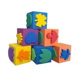 Sünger Baskı Eva Küp 5x5 Cm 6 Adet 1 Paket Artlantis Küp Eva Baskı 1 Paket