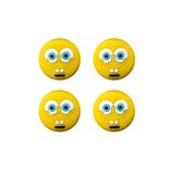Sünger Bob Ps5/Ps4/Ps3/Xbox One/One X/One S/Series X/Series S 3D Analog Silikon Koruyucu -4 Adet