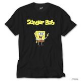 Sünger Bob Siyah Tişört