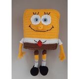Sünger Bob Uyku Arkadaşı Amigurumi Organik Oyuncak