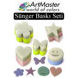 Sünger Eva Baskı Seti 5 Li 1 Paket Sünger Baskı Eva Şekilli Sünger Boya Damga Okul Öncesi Kreş Anasınıfı Etkinlik