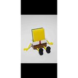 Süngerbob Bulaşık Süngerliği - Dekoratif 3D Maket Hediyelik - Sarı - Beyaz