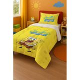 Sungerbob Tek Kişilik Yorgan Ve Yastık Kılıfı