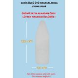 Süngerli, Lastikli, Ayarlanabilir Ütü Masası Kılıfı 55X135 cm Gri - Antrasit - Seçenek 1