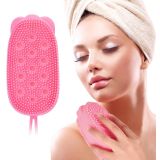 Sungerli Silikon Banyo Kesesi Banyo Sirt Kesesi Cift Tarafli Silikon Dus Lifi Fircasi Lif Kese