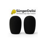 süngermatik 2 ADET Motosiklet Kask Mikrofon Süngeri – Net Ses İçin İdeal