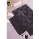 SÜNGERSAN Pamuklu Yıkanabilir Yumuşak Dokulu Banyo Paspası 2li Banyo Takımı